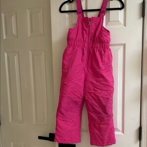 Like new Pink Kids snow Overalls